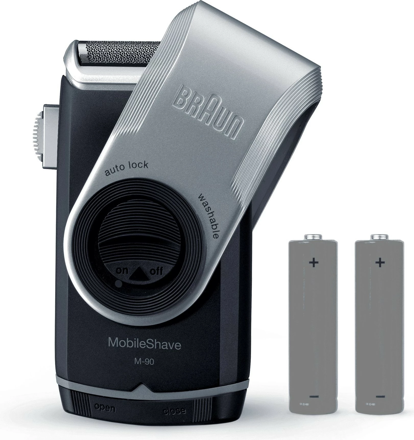Makinë rroje Braun MobileShave M-90, e kaltër/argjendtë