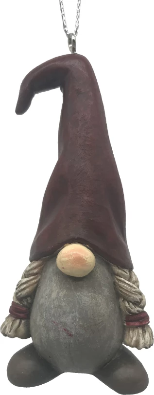 Dekor për Krishtlindje, xhuxh shumëngjyrësh, polirezine, 4x3x8 cm