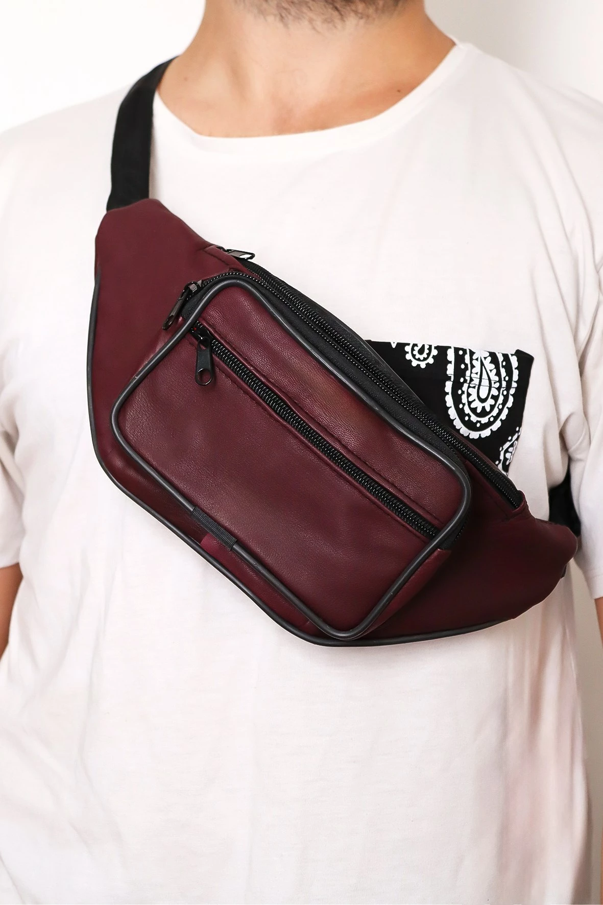 Çantë beli, ngjyrë e kuqe e thellë, JCKTNIOFREEBAG00001