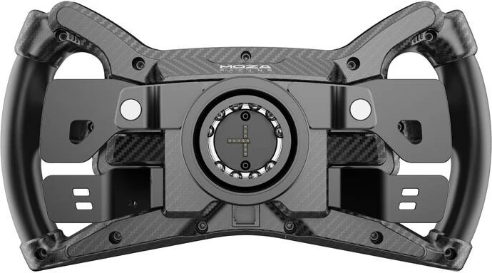 Timon gaming MOZA Racing KS RS047, diametër 300 mm, 10 butona RGB, padele magnetike me dy tufë, kompatibilitet PC