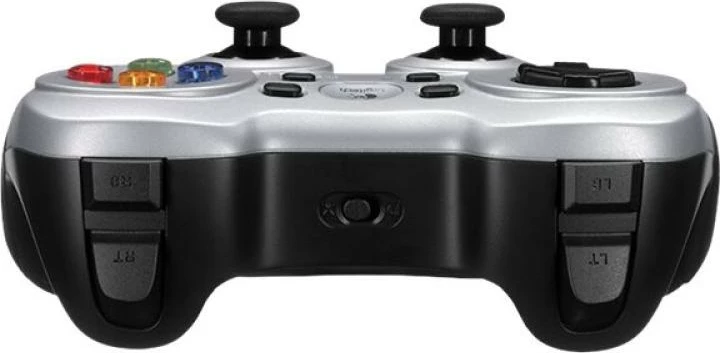 gamepad pa tela, Logitech F710 (940-000145), USB 2.0, me feedback dridhje, argjendtë/zi