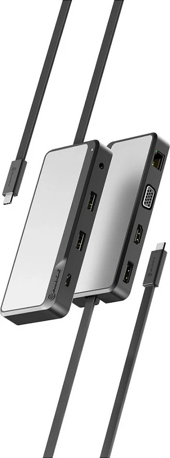 Dock USB-C ALOGIC Pro Nexus, 4K, HDMI/DP/VGA, LAN, 100W PD, gri
