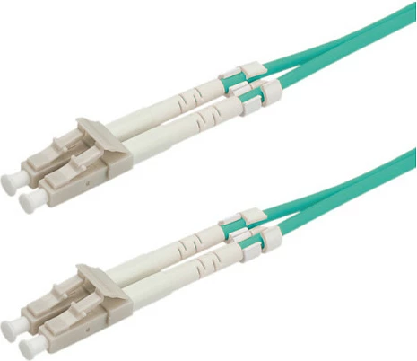 Kabllo jumper fibër optike ROLINE LC-LC OM3 50/125µm, duplex, 5 m, turkeze