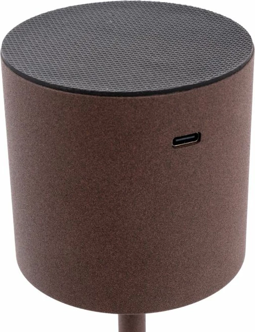 Llambë tavoline portative LED BRUNNER FARO 0720049N.C02, 3600 mAh, 200 lm, USB, 8 x 25 cm, kafe e errët