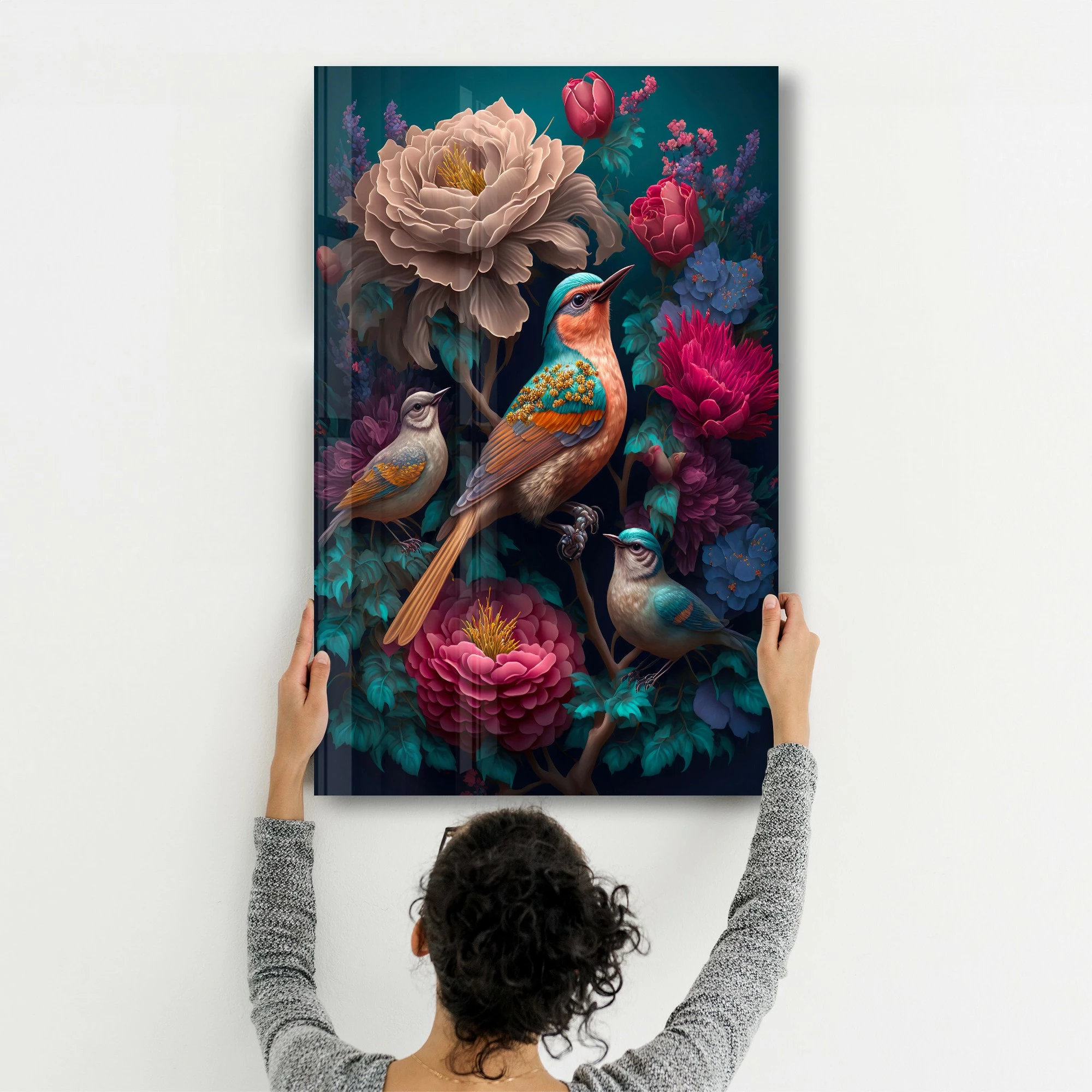Pikturë dekorative prej xhami të temperuar Wallity, SPR-1310, 70x110cm