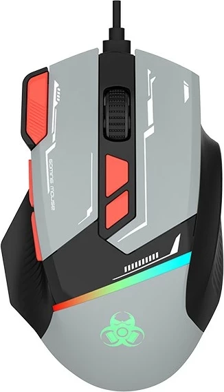 Maus Tracer GameZone Spectra, RGB, 7200 DPI, USB, gri