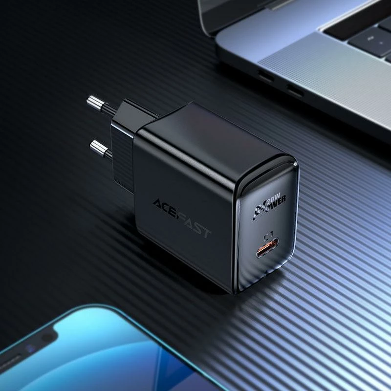 Karikues USB-C Acefast A1 20W Power Delivery, i zi