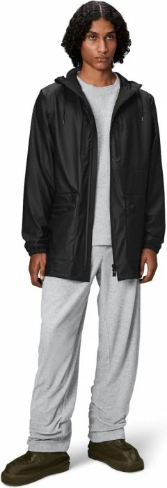 Jakne e gjatë Rains, e zezë