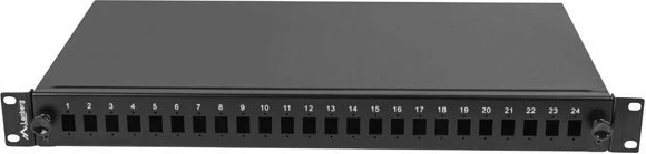 Patch panel LANBERG 24XSC Simplex / 24XLC Duplex, Rack 19'' 1U, e zezë