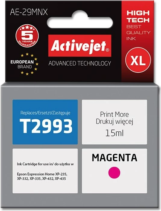 Ngjyrë zëvendësuese Activejet AE-29MNX për printer Epson, 15 ml