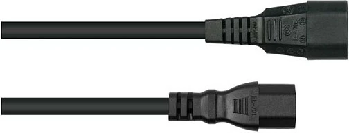 Kabllo rryme Kabelmeister C14–C15, 0.5 m, e zezë