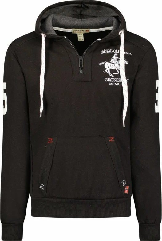 Duks me kapuç për meshkuj Geographical Norway, i zi