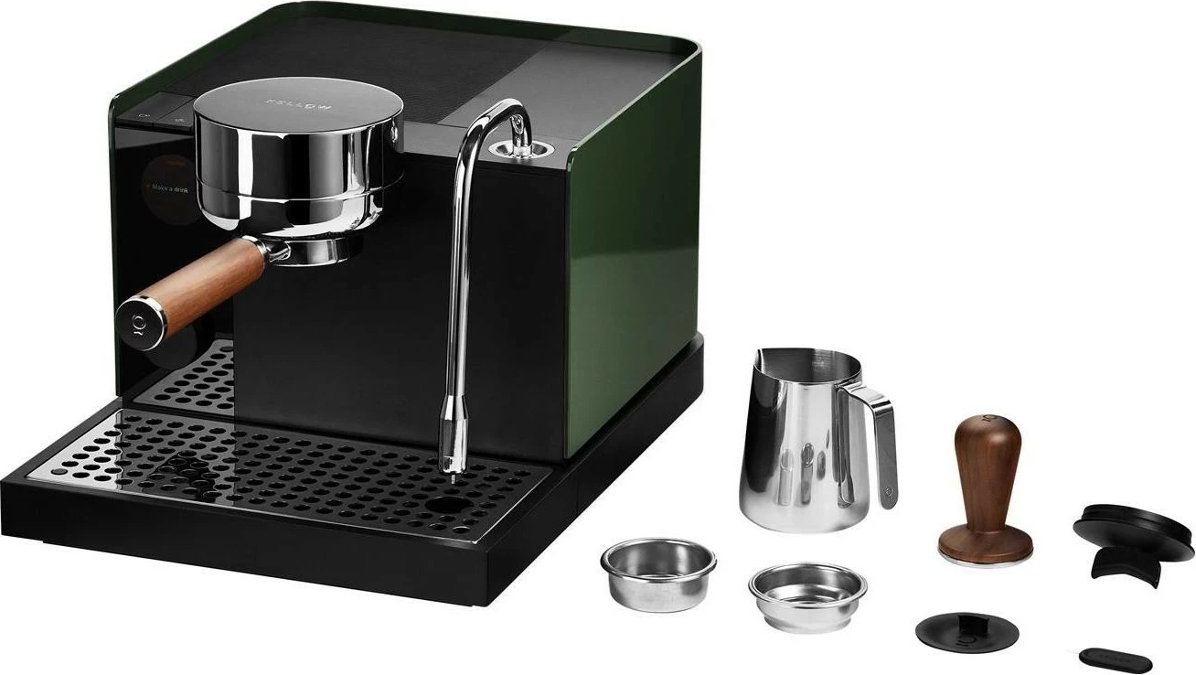 Aparat espresso Fellow Series 1, Wi‑Fi, Bluetooth 5.0, për kafe të bluar, jeshile