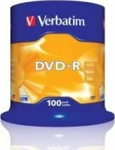 Disk DVD-R Verbatim 43549 4.7 GB 16x, paketë 100 copë