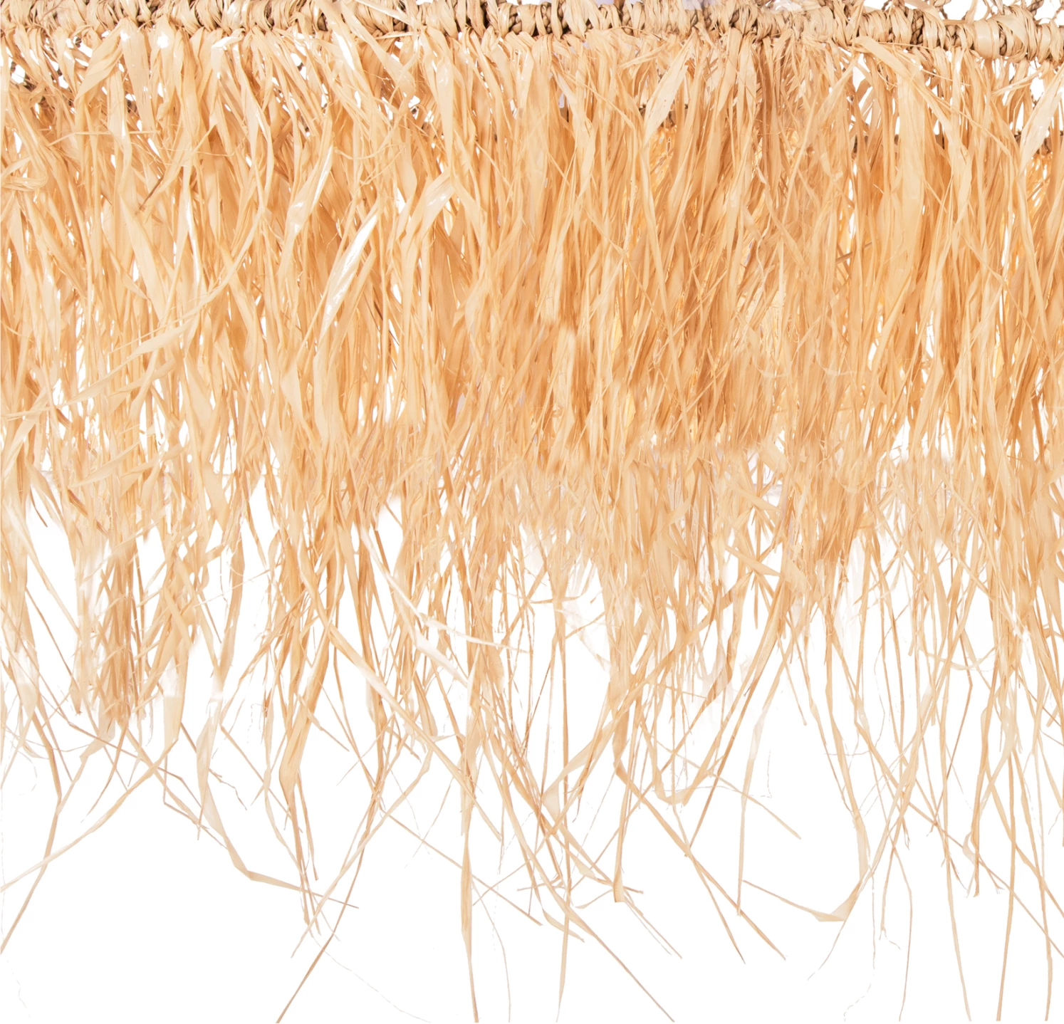 Llambë varëse tavani, fibra gjethe palme dhe thekë bar deti, Φ123x65H cm
