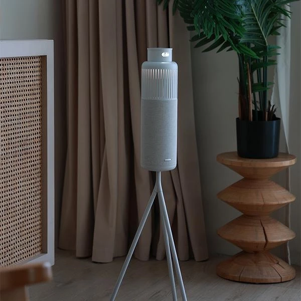 Altoparlant Bluetooth HiFuture Wedge 40W, Bluetooth 5.3, me llampë leximi, AUX, IPX2, 2500mAh, argjend/bardhë