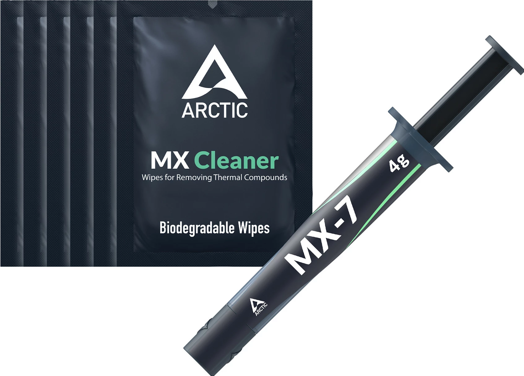 Pastë termike ARCTIC MX-7, 4 g + MX Cleaner, gri