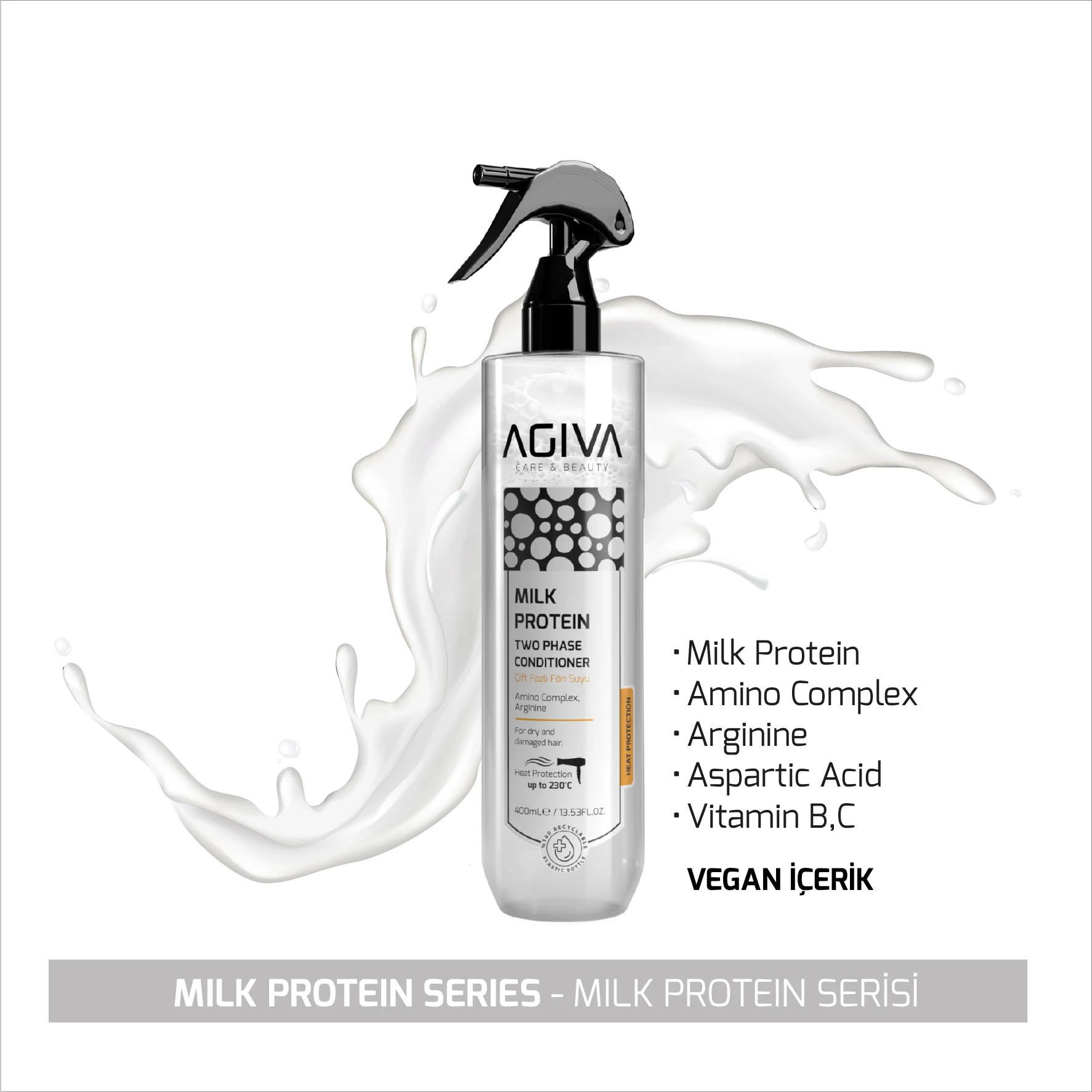 Kondicioner dyfazor Agiva Milk Protein Amino Complex Pro Care 