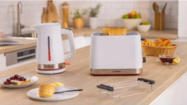 Toaster Bosch TAT4M221, 2 feta, 950 W, Bardhë
