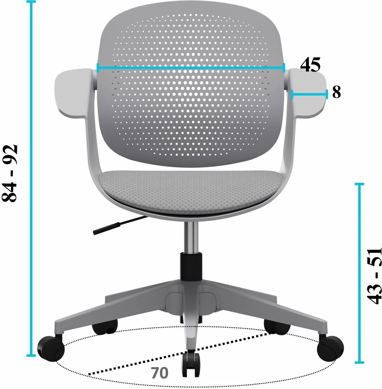 Karrige zyre Skye Decor, gri