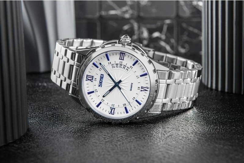 Orë dore për meshkuj Skmei, argjendtë