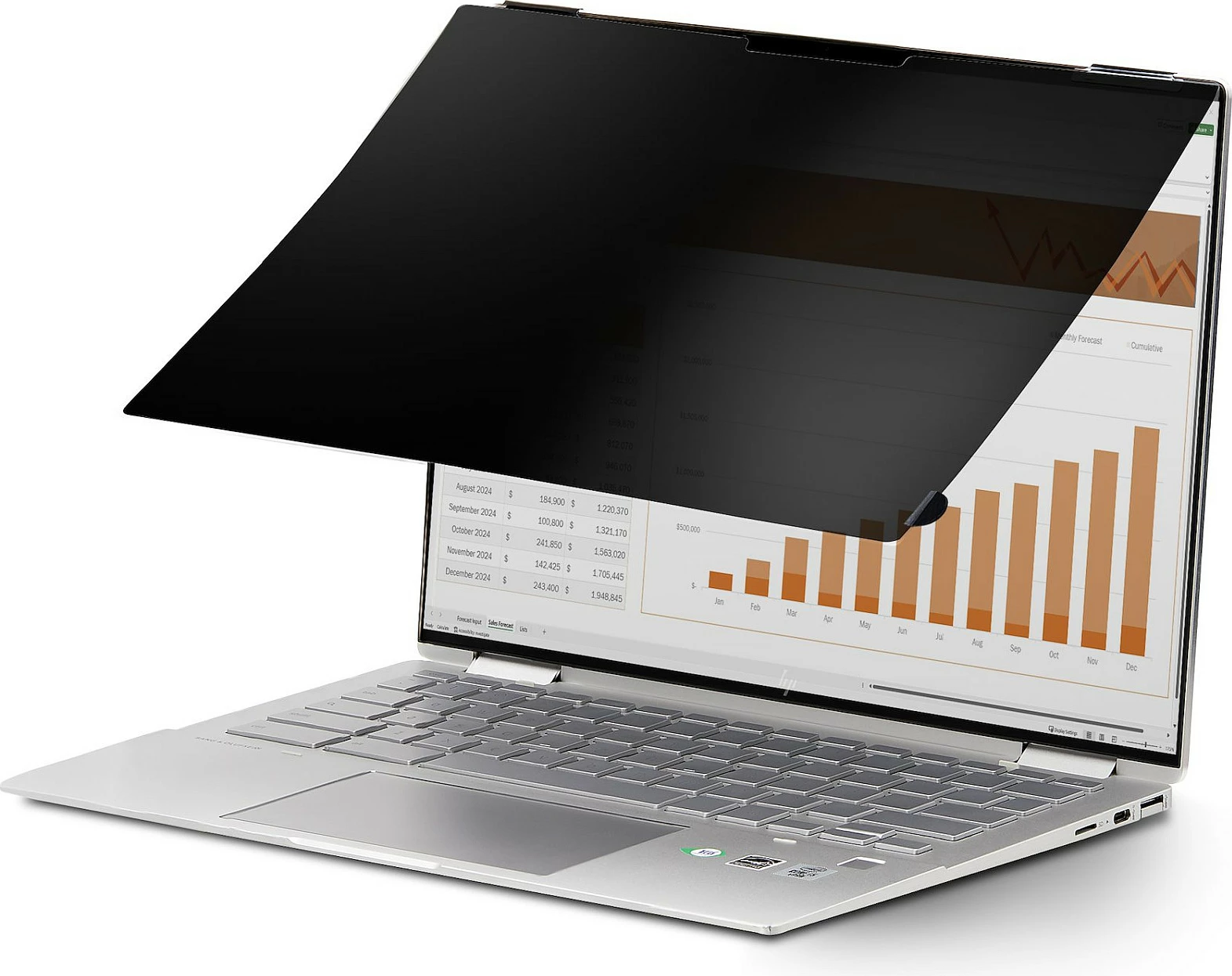 Filtër privatësie për ekran laptopi StarTech 14" 16:9, flip-over, touch, anti-glare, 51% blue light, i zi