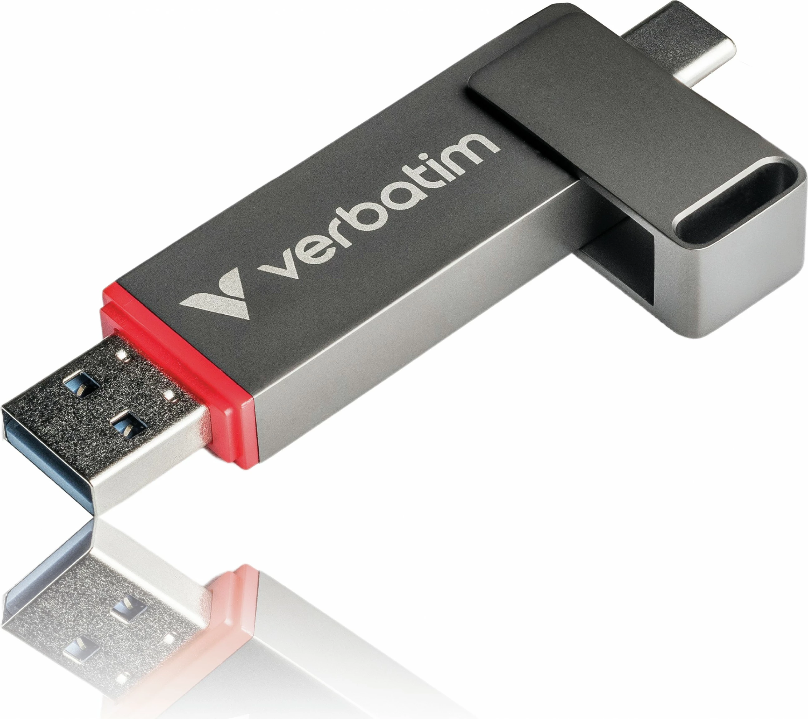USB flash Verbatim Dual QuickStick 128GB, USB-A/USB-C, 3.2 Gen 1, gri