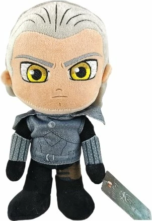 Lodër pelushi Barrado The Witcher Geralt, koleksion Gaming Heroes, me flokë të bardha