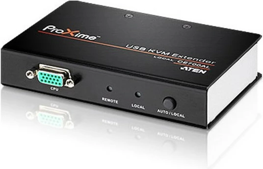 Zgjatues KVM ATEN CE700A, VGA/USB, 150m, i zi/gri