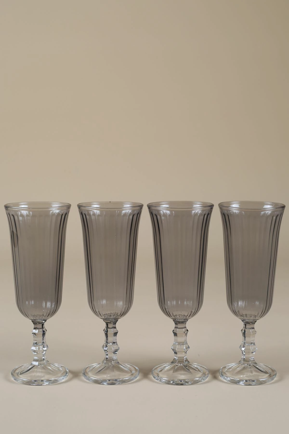 Set gotash prej qelqi (4 copë), Hermia Concept, Splendid 120, ngjyrë fume