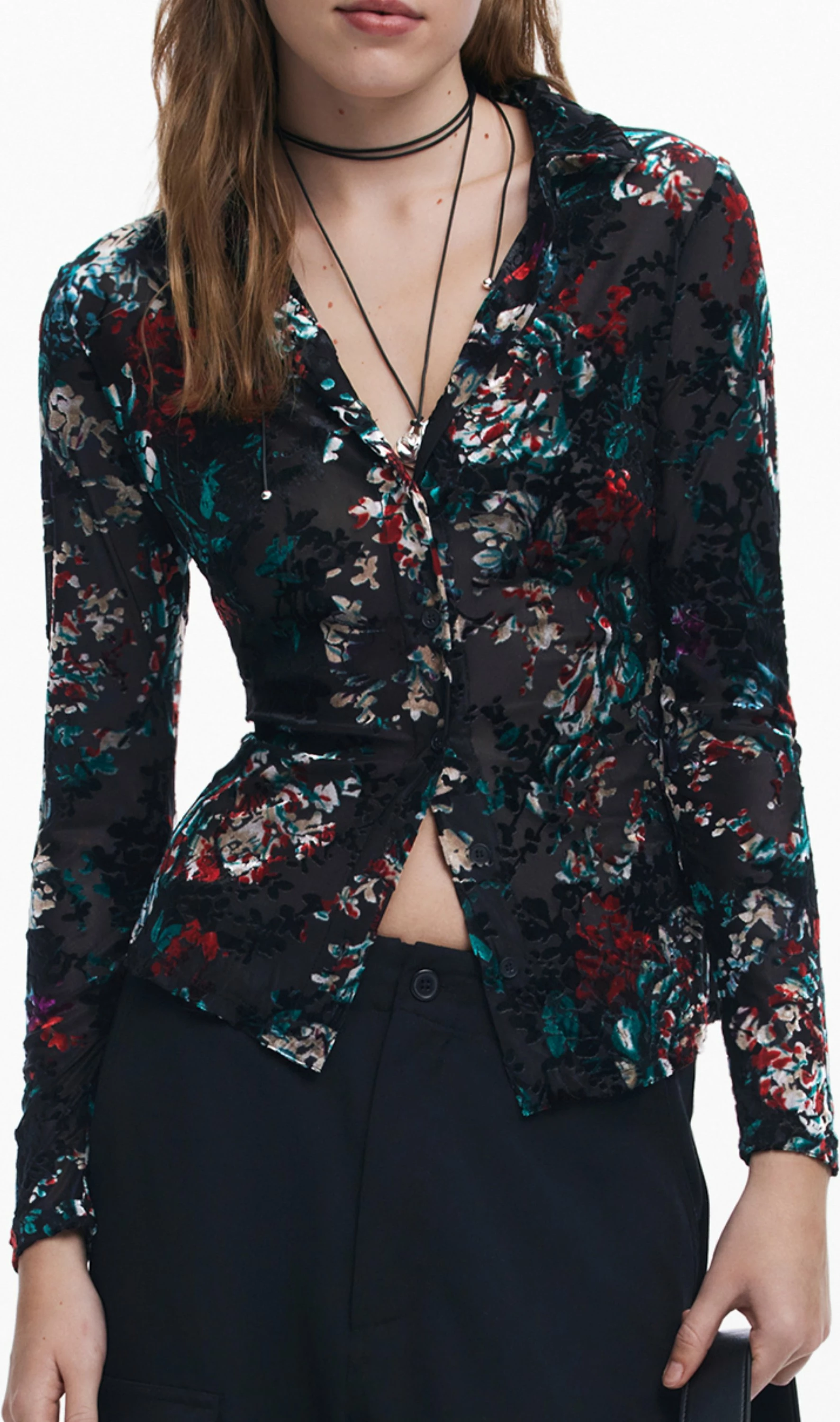 Këmishë për femra Desigual, e zezë