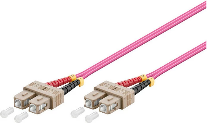 Kabllo patch fibër optike GoodConnections SC-SC OM4, 5 m, duplex, vjollcë