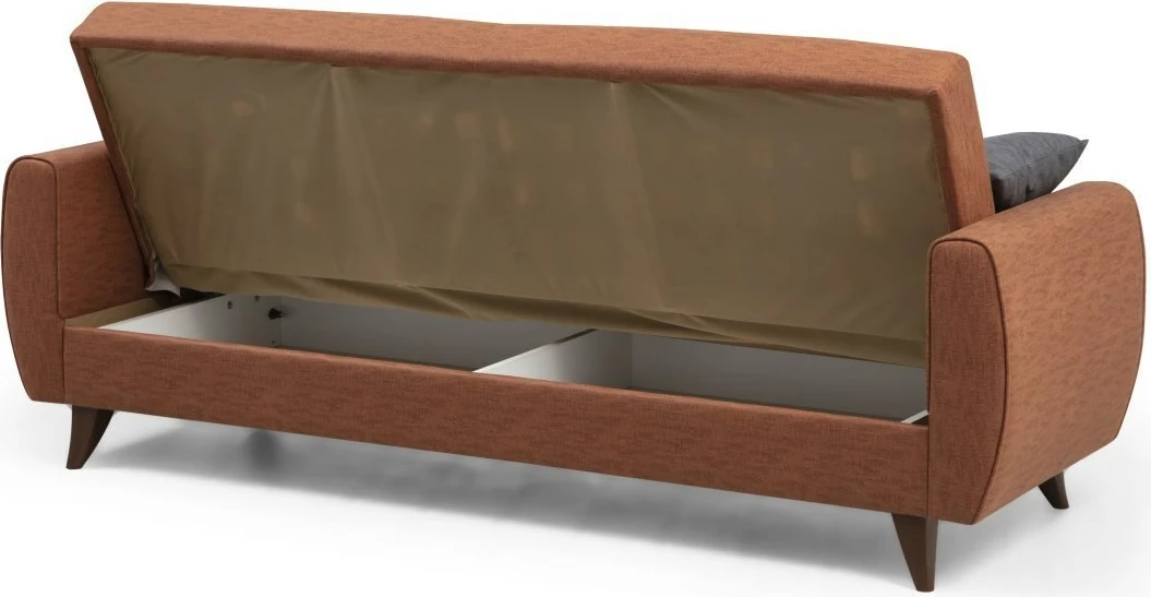 Divan-krevat 3 vendesh, Atelier del Sofa, Alkon, ngjyrë e kuqe tjegulle