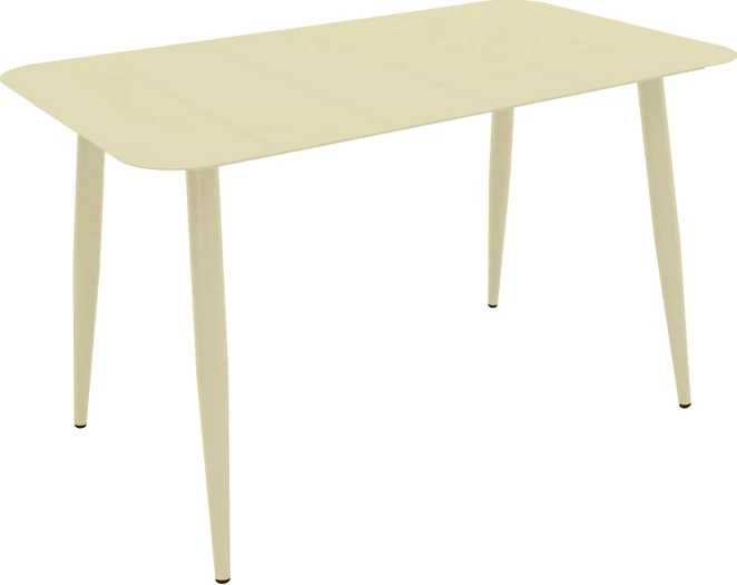 Tavolinë alumini Vista, ngjyrë shampanjë, 120x70x72cm