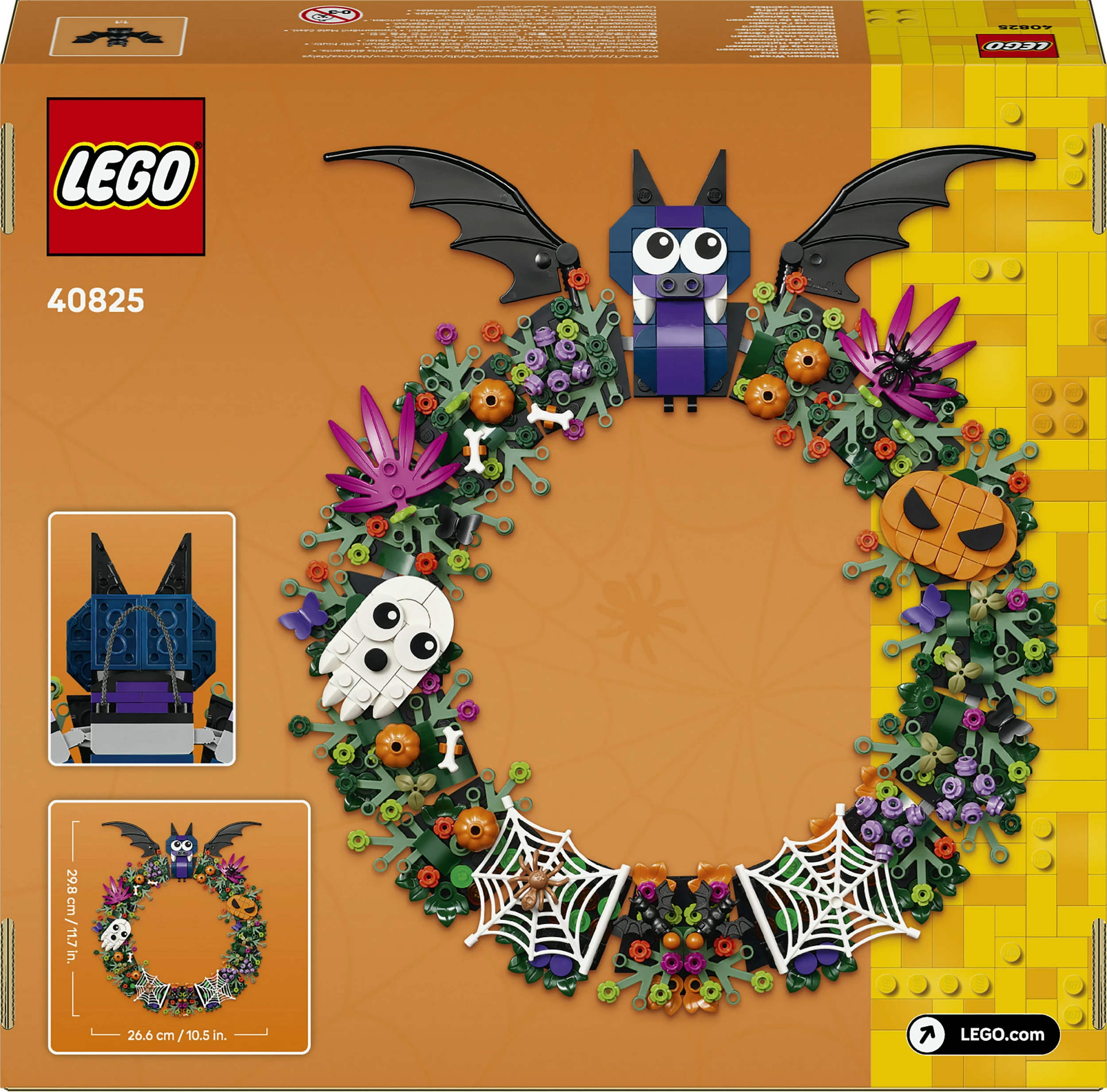 Set LEGO Halloween Wreath 40825, 617 copë, 12+, shumëngjyrësh