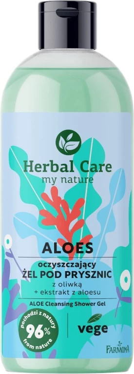 Xhel për dush Farmona Herbal Care Aloe me vaj ulliri për femra 500ml