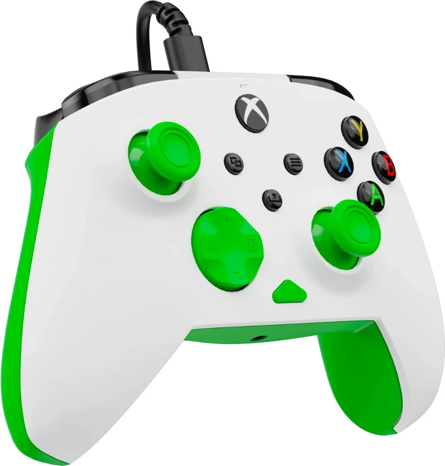 Kontroller me kabllo Turtle Beach Rematch Core për Xbox dhe PC, bardhë/jeshile