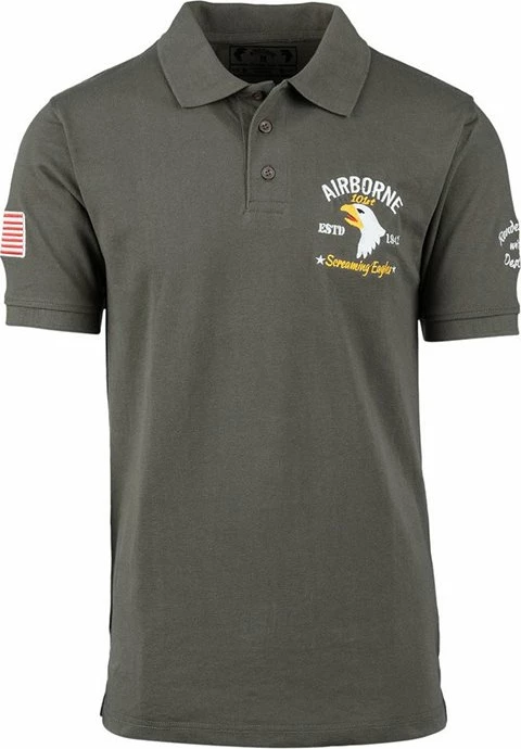 Bluzë Polo Fostex Garments Polo 101st Airborne 'screaming eagles'