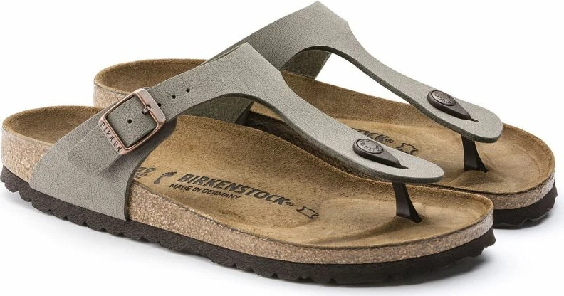 Flip-flops femra Birkenstock, gri-bezhë