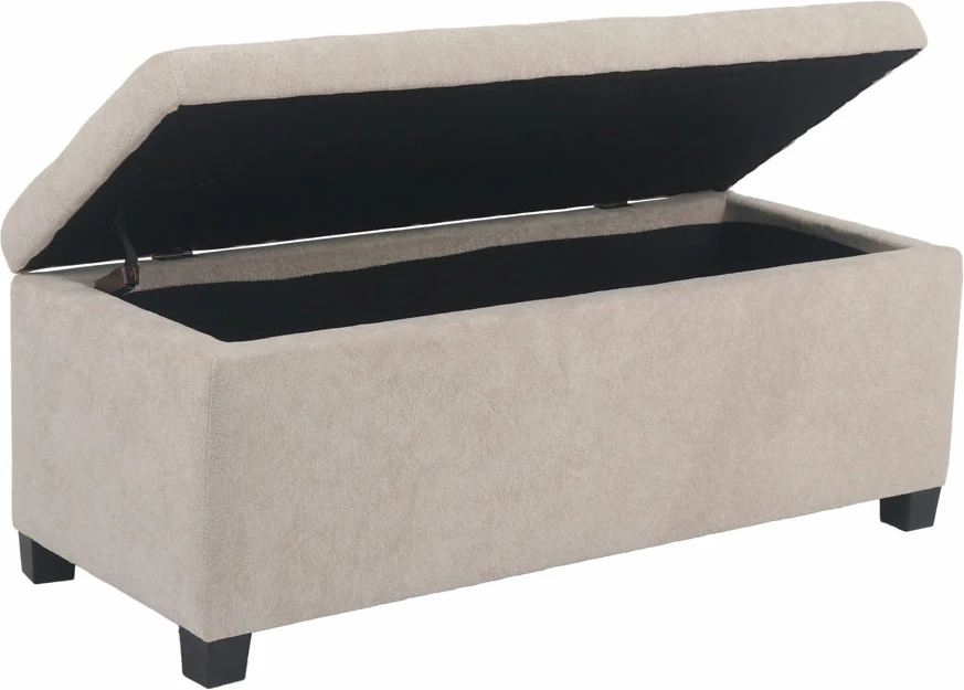 Stool me hapësirë për ruajtje, bezhë, 102x42x40