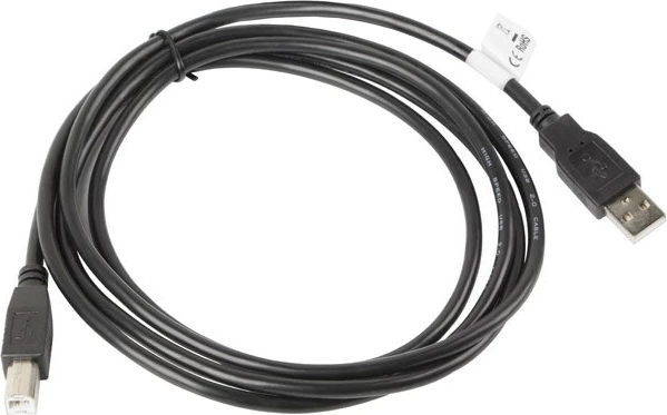 Kabëll USB Lanberg CA-USBA-10CC-0018-BK, 1.8 m, USB 2.0, i zi