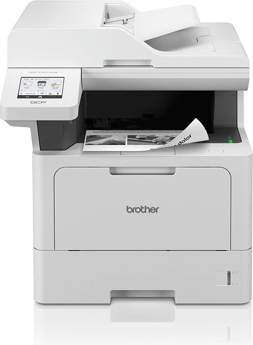 Printer multifunksional Brother DCP-L5510DW, lazer mono, A4, duplex, Wi‑Fi, i bardhë