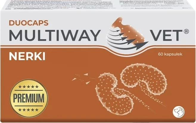 Kapsula JM Sante Multiway Vet Duocaps Osteo për veshkat, për qen dhe mace, 60 copë
