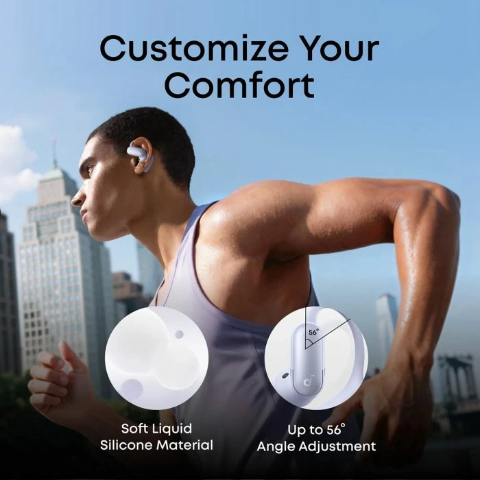 Kufje wireless Anker Soundcore AeroFit 2 Pro, Hi-Res Audio LDAC, ANC/Open-Ear, vjollcë