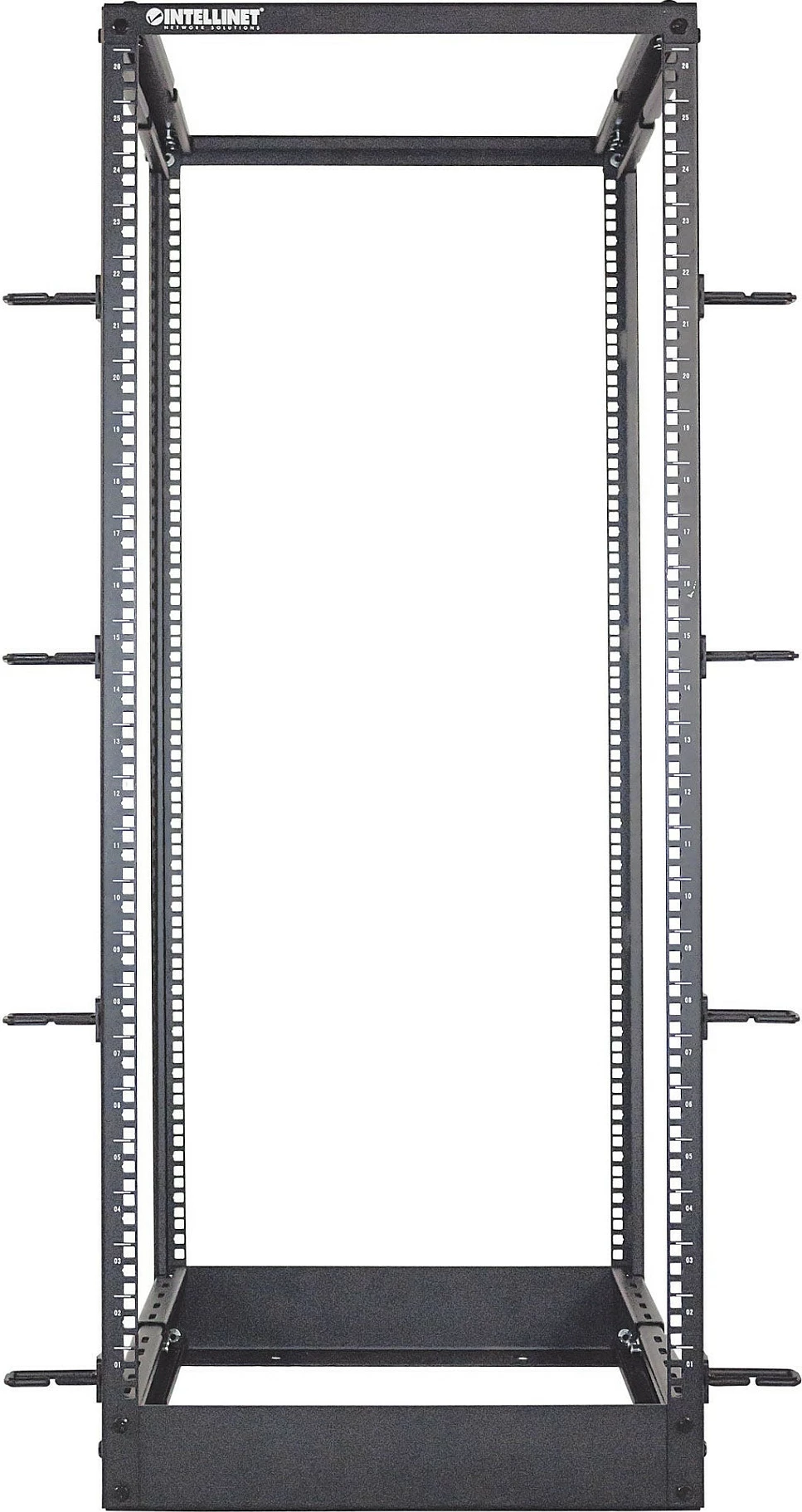 Rak rrjeti Intellinet 19", 26U, 4-post open frame, 360kg, i zi