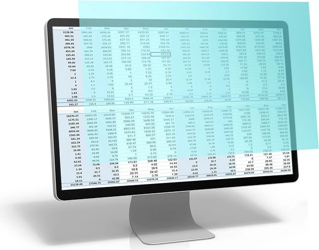 Filtër dritës blu Qoltec 51076 për monitor 24", 16:9, transparent, matte