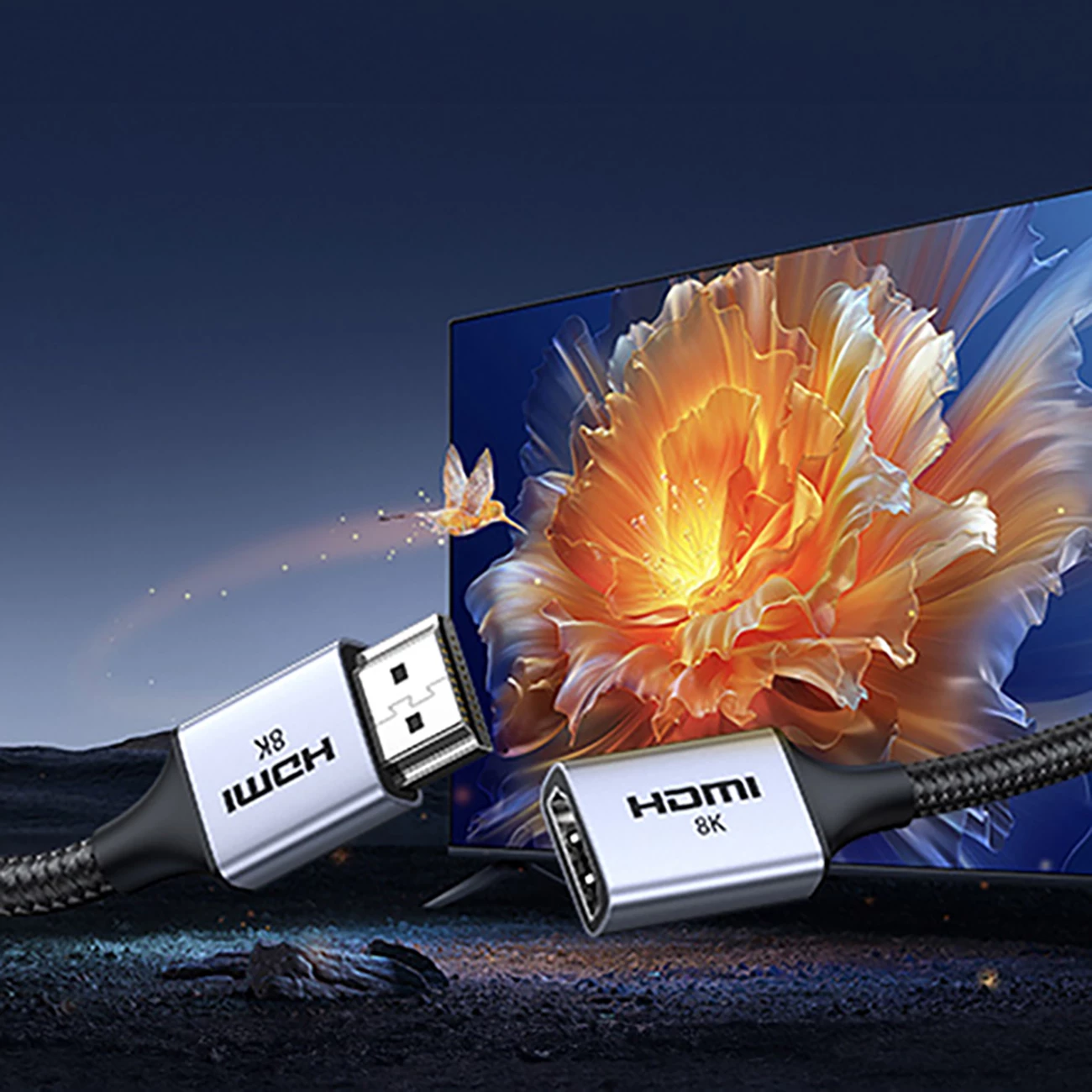 Kabllo HDMI zgjatues Ugreen HD165, 8K, 0.15m, Gri