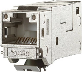Modul rrjeti RJ-45 METZ CONNECT 130910KI, Cat6a, femër, metalik