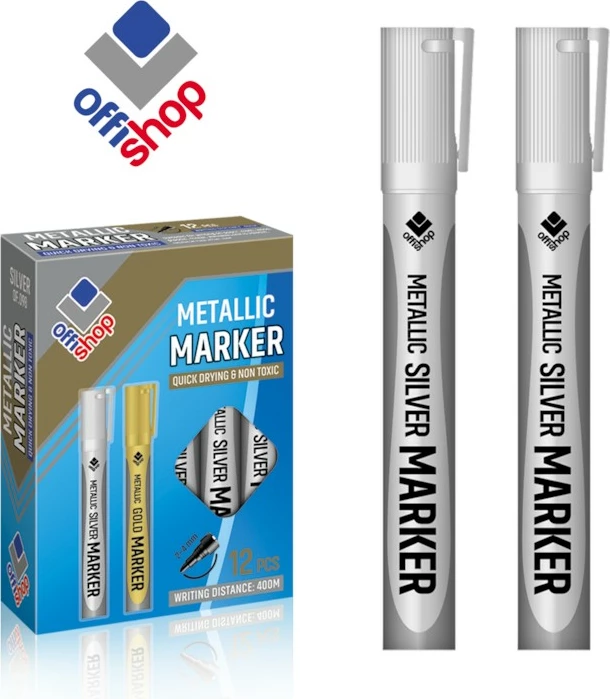 Osh Marker Metalik Silver Of098