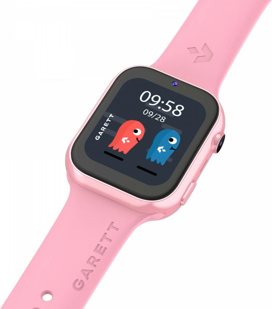 Smartwatch Garett Kids Twin 2 4G, për fëmijë, Rozë